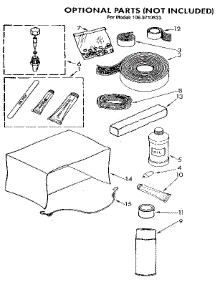 Optional parts for Kenmore Air Conditioner 106.9710533 (1069710533, 106 9710533) from AppliancePartsPros.com