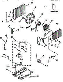 Unit parts for Kenmore Air Conditioner 106.9710537 (1069710537, 106 9710537) from AppliancePartsPros.com