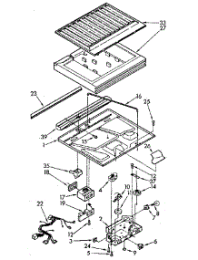 Compartment Separator parts for Kenmore Refrigerator 106.9710681 (1069710681, 106 9710681) from AppliancePartsPros.com