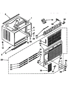 Cabinet Parts parts for Kenmore Heat Pump System 106.9721491 (1069721491, 106 9721491) from AppliancePartsPros.com