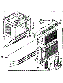 Cabinet Parts parts for Kenmore Heat Pump System 106.9722191 (1069722191, 106 9722191) from AppliancePartsPros.com