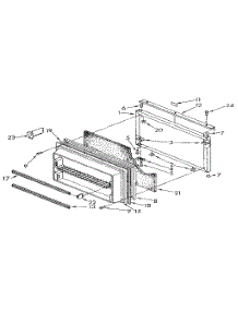 Freezer Door parts for Kenmore Refrigerator 106.9722680 (1069722680, 106 9722680) from AppliancePartsPros.com
