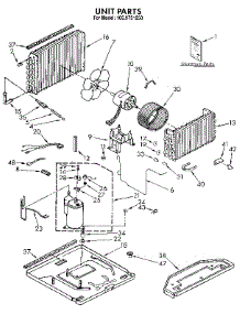 Unit parts for Kenmore Air Conditioner 106.9731250 (1069731250, 106 9731250) from AppliancePartsPros.com