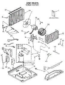 Unit parts for Kenmore Air Conditioner 106.9731271 (1069731271, 106 9731271) from AppliancePartsPros.com