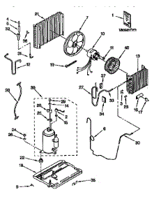 Unit parts for Kenmore Air Conditioner 106.9750550 (1069750550, 106 9750550) from AppliancePartsPros.com