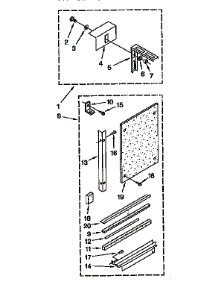 Installation Kit parts for Kenmore Air Conditioner 106.9750890 (1069750890, 106 9750890) from AppliancePartsPros.com