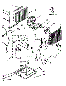 Unit parts for Kenmore Air Conditioner 106.9751290 (1069751290, 106 9751290) from AppliancePartsPros.com