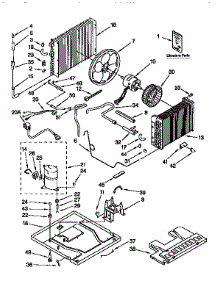Unit parts for Kenmore Air Conditioner 106.9751830 (1069751830, 106 9751830) from AppliancePartsPros.com
