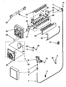 Icemaker parts for Kenmore Refrigerator 106.9758214 (1069758214, 106 9758214) from AppliancePartsPros.com