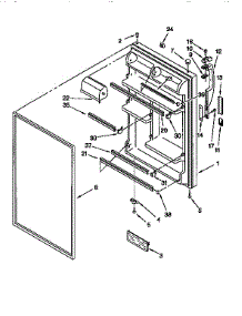 Refrigerator Door parts for Kenmore Refrigerator 106.9758215 (1069758215, 106 9758215) from AppliancePartsPros.com