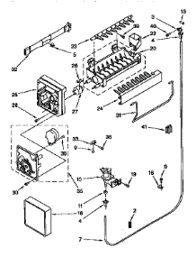 Icemaker parts for Kenmore Refrigerator 106.9758622 (1069758622, 106 9758622) from AppliancePartsPros.com