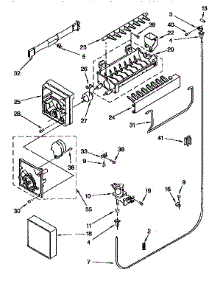 Icemaker parts for Kenmore Refrigerator 106.9758624 (1069758624, 106 9758624) from AppliancePartsPros.com