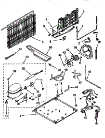 Unit parts for Kenmore Refrigerator 106.9759752 (1069759752, 106 9759752) from AppliancePartsPros.com