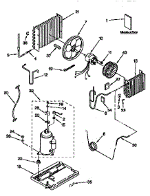 Unit parts for Kenmore Air Conditioner 106.9790510 (1069790510, 106 9790510) from AppliancePartsPros.com