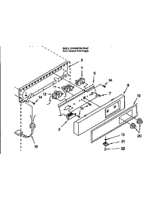 Escutcheon And Control Components parts for Kenmore Ice Maker 106.9864850 (1069864850, 106 9864850) from AppliancePartsPros.com