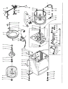 Machine Sub-Assembly parts for Kenmore Washer 110.5905652 (1105905652, 110 5905652) from AppliancePartsPros.com