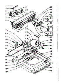 Top And Console Assembly parts for Kenmore Washer 110.5905700 (1105905700, 110 5905700) from AppliancePartsPros.com