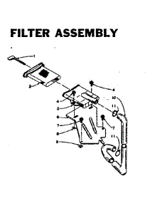 Filter Assembly parts for Kenmore Washer 110.5905853 (1105905853, 110 5905853) from AppliancePartsPros.com