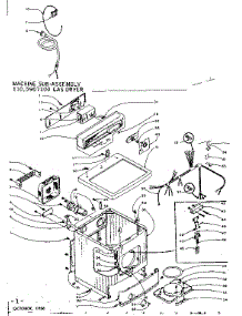 Machine Sub-Assembly parts for Kenmore Dryer 110.5907100 (1105907100, 110 5907100) from AppliancePartsPros.com