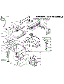 Machine Sub-Assembly parts for Kenmore Dryer 110.5907600 (1105907600, 110 5907600) from AppliancePartsPros.com