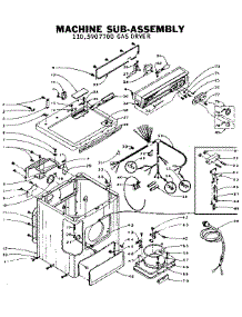 Machine Sub-Assembly parts for Kenmore Dryer 110.5907700 (1105907700, 110 5907700) from AppliancePartsPros.com