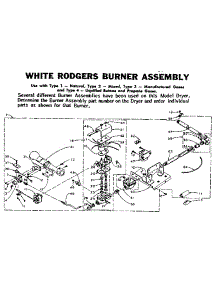 White Rodgers Burner Assembly parts for Kenmore Dryer 110.5907710 (1105907710, 110 5907710) from AppliancePartsPros.com