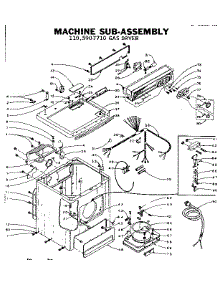 Machine Sub-Assembly parts for Kenmore Dryer 110.5907710 (1105907710, 110 5907710) from AppliancePartsPros.com