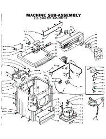 Machine Sub-Assembly parts for Kenmore Dryer 110.5907720 (1105907720, 110 5907720) from AppliancePartsPros.com