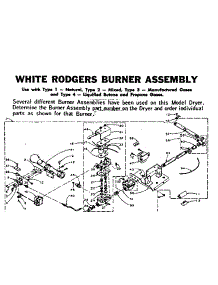 White Rodgers Burner Assembly parts for Kenmore Dryer 110.5907721 (1105907721, 110 5907721) from AppliancePartsPros.com