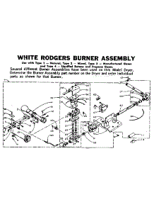 White Rodgers Burner Assembly parts for Kenmore Dryer 110.5907730 (1105907730, 110 5907730) from AppliancePartsPros.com
