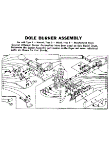 Dole Burner Assembly parts for Kenmore Dryer 110.5907801 (1105907801, 110 5907801) from AppliancePartsPros.com