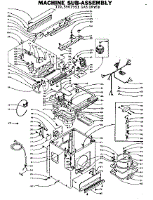 Machine Sub-Assembly parts for Kenmore Dryer 110.5907951 (1105907951, 110 5907951) from AppliancePartsPros.com