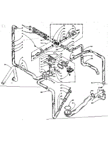 Water System parts for Kenmore Washer Dryer Combo 110.5909500 (1105909500, 110 5909500) from AppliancePartsPros.com