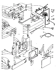 Top And Front parts for Kenmore Washer Dryer Combo 110.5909503 (1105909503, 110 5909503) from AppliancePartsPros.com