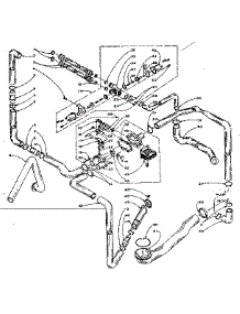 Water System parts for Kenmore Washer Dryer Combo 110.5909900 (1105909900, 110 5909900) from AppliancePartsPros.com