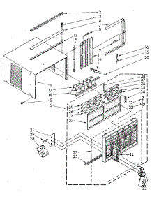 Cabinet parts for Kenmore Heat Pump System 106.8771081 (1068771081, 106 8771081) from AppliancePartsPros.com