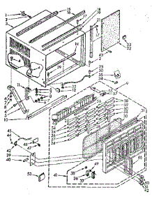 Cabinet Parts parts for Kenmore Air Conditioner 106.8771590 (1068771590, 106 8771590) from AppliancePartsPros.com