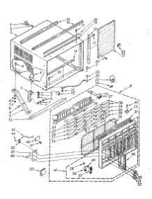 Cabinet parts for Kenmore Heat Pump System 106.8771591 (1068771591, 106 8771591) from AppliancePartsPros.com