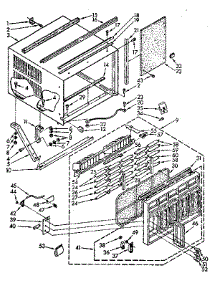 Cabinet Parts parts for Kenmore Air Conditioner 106.8771890 (1068771890, 106 8771890) from AppliancePartsPros.com