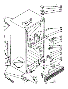 Cabinet Parts parts for Kenmore Refrigerator 106.8772611 (1068772611, 106 8772611) from AppliancePartsPros.com