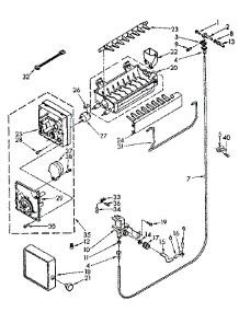 Icemaker Parts parts for Kenmore Refrigerator 106.8772611 (1068772611, 106 8772611) from AppliancePartsPros.com