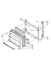 Freezer Door Parts parts for Kenmore Refrigerator 106.8776302 (1068776302, 106 8776302) from AppliancePartsPros.com