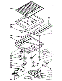Compartment Separator Parts parts for Kenmore Refrigerator 106.8776313 (1068776313, 106 8776313) from AppliancePartsPros.com