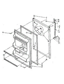 Refrigerator Door Parts parts for Kenmore Refrigerator 106.8776394 (1068776394, 106 8776394) from AppliancePartsPros.com