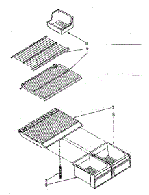 Shelf Parts parts for Kenmore Refrigerator 106.8776394 (1068776394, 106 8776394) from AppliancePartsPros.com