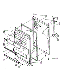 Refrigerator Door Parts parts for Kenmore Refrigerator 106.87782012 (10687782012, 106 87782012) from AppliancePartsPros.com