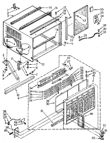 Cabinet parts for Kenmore Air Conditioner 106.8781570 (1068781570, 106 8781570) from AppliancePartsPros.com