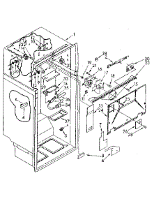 Liner parts for Kenmore Refrigerator 106.8782910 (1068782910, 106 8782910) from AppliancePartsPros.com