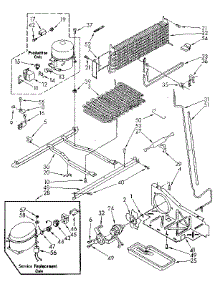 Unit parts for Kenmore Refrigerator 106.8782910 (1068782910, 106 8782910) from AppliancePartsPros.com