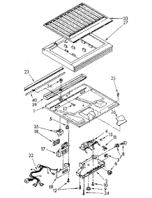 Compartment Separator parts for Kenmore Refrigerator 106.8782910 (1068782910, 106 8782910) from AppliancePartsPros.com